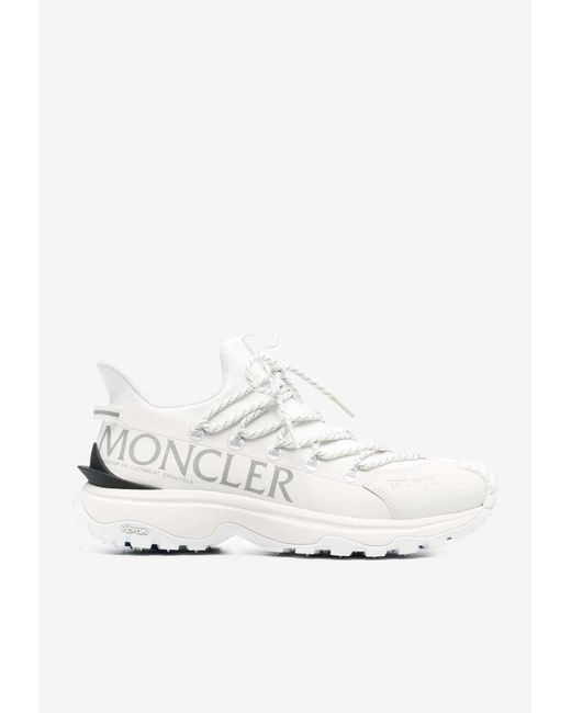 Moncler White Trailgrip Lite 2 Low-Top Sneakers for men