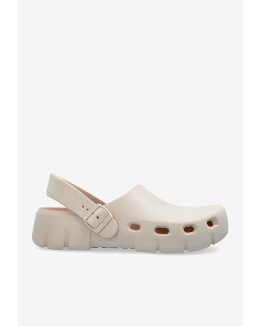 Birkenstock White Flow Chunky Clogs for men