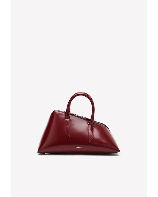The Attico Red 24h Leather Handbag