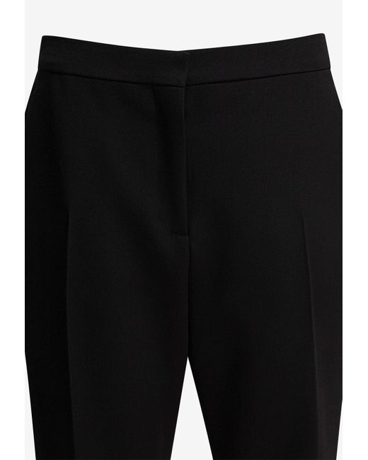Givenchy Black Flared Cropped Pants
