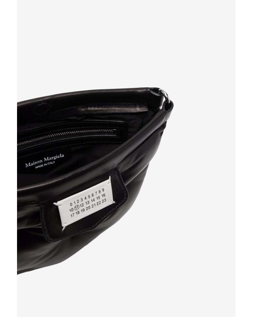 Maison Margiela Black Glam Slam Leather Flat Crossbody Bag