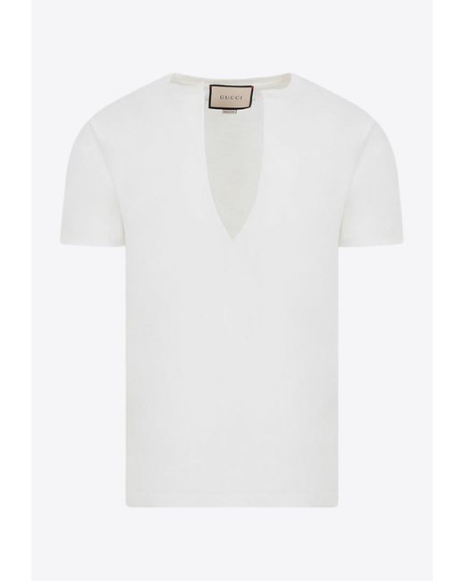 Gucci White Short-sleeved T-shirt for men