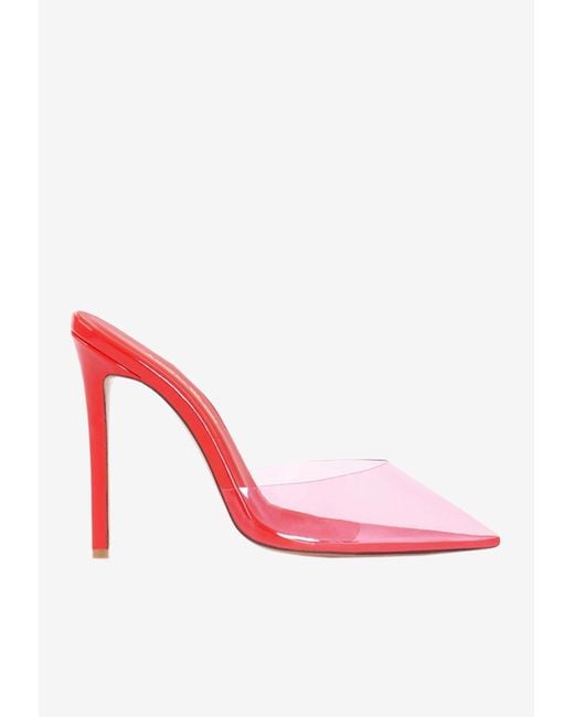 Andrea Wazen Kylie 105 Mules In Pvc And Patent Leather in Pink | Lyst ...