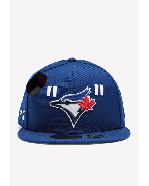 Off-White c/o Virgil Abloh Blue X New Era Toronto Bj Mlb Baseball Cap for men