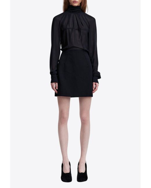 16Arlington Black Sig Mini Dress