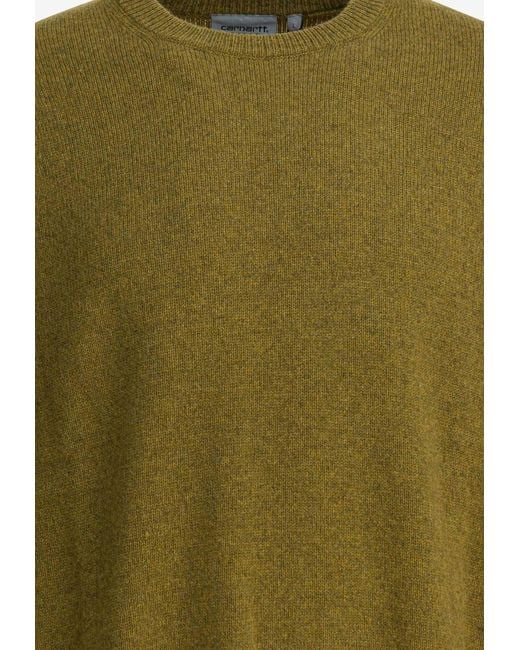 Carhartt Green Alten Wool-Blend Sweater for men