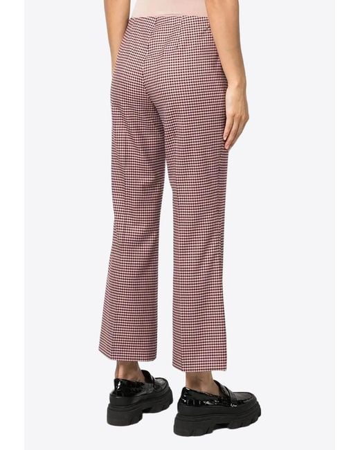 P.A.R.O.S.H. Houndstooth Flared Pants