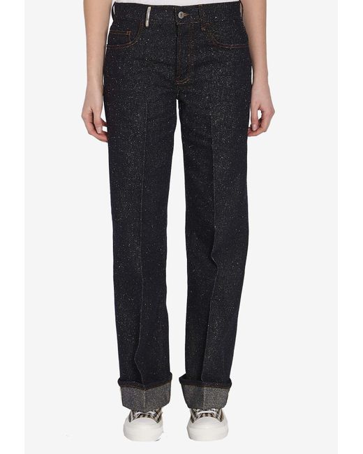 Burberry Black Straight Leg Jeans
