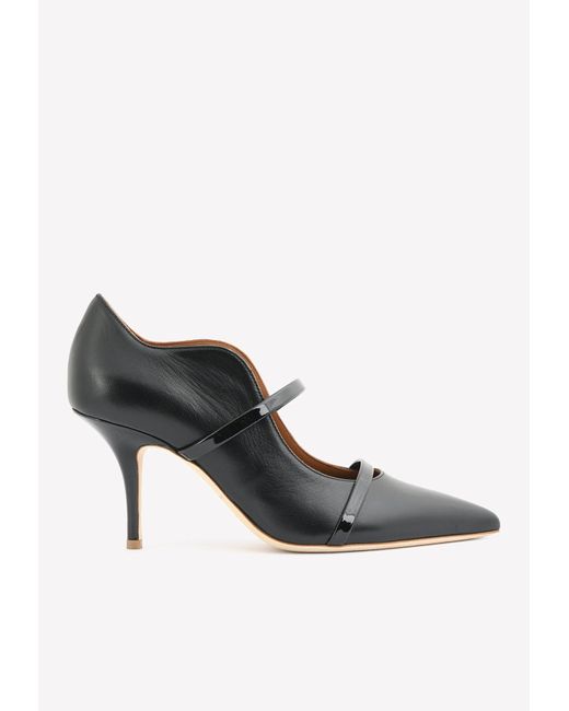 Malone Souliers Maureen 70 Nappa Leather Pumps in Black | Lyst UK