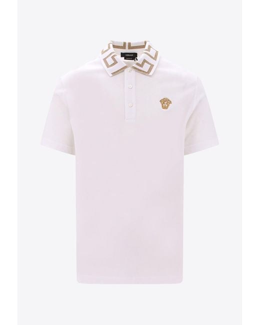 Versace Pink Medusa Polo T-Shirt for men
