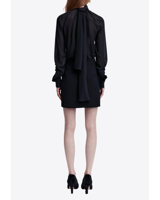 16Arlington Black Sig Mini Dress