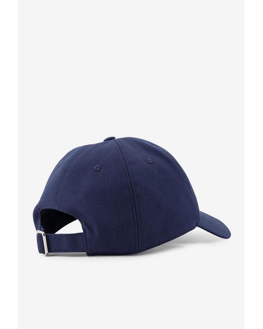Givenchy Blue Logo Embroidered Baseball Cap for men