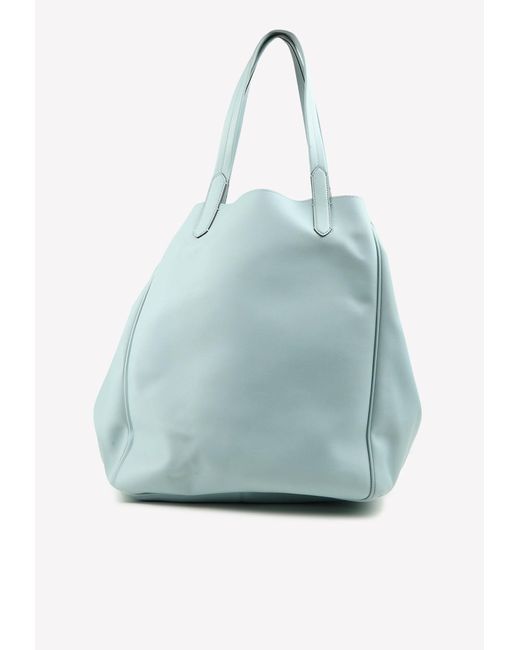 Tom Ford Blue T-Twist Hollywood Leather Tote Bag