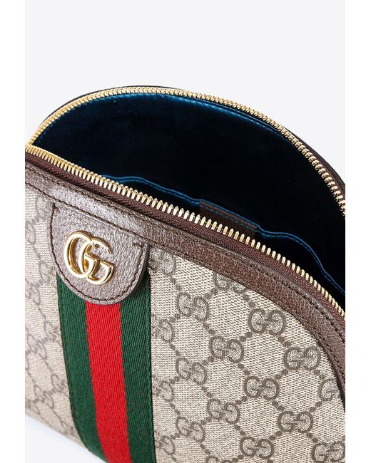 Gucci Natural Ophidia Monogrammed Shoulder Bag