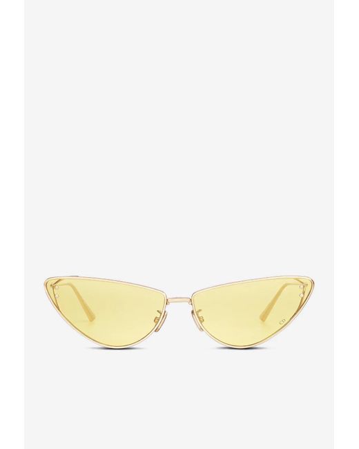 Dior Yellow Missdior Cat-eye Sunglasses