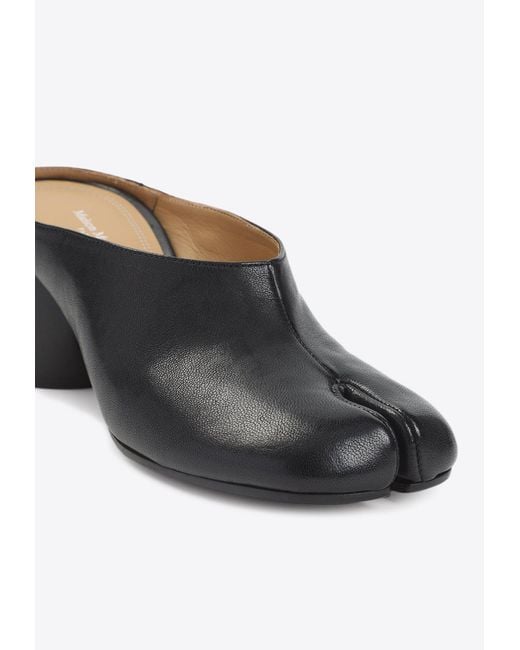 Maison Margiela Black Tabi 60 Leather Mules