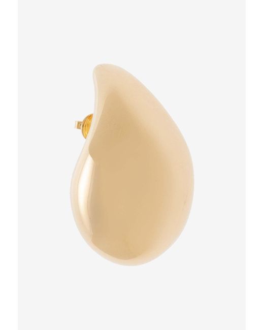 Bottega Veneta White Large Drop-Shaped Earrings