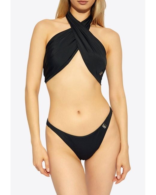 Givenchy Black Logo Bikini Bottom