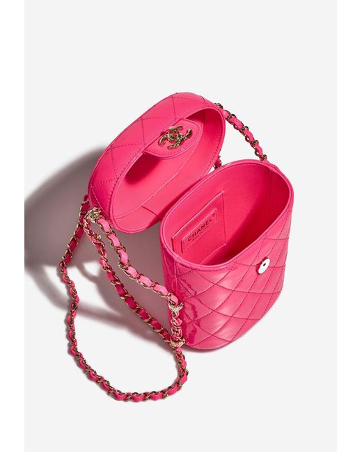 Chanel White & Neon Pink-Sole Sneakers (SS20)