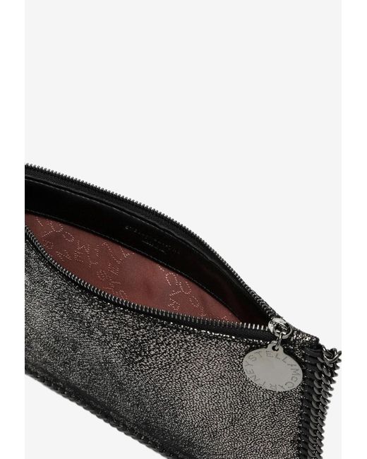 Stella McCartney White Falabella Metallic Faux Leather Chain Shoulder Bag