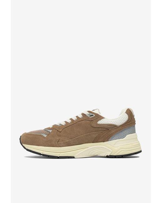 Autry White Hyperway Suede And Mesh Low-Top Sneakers for men