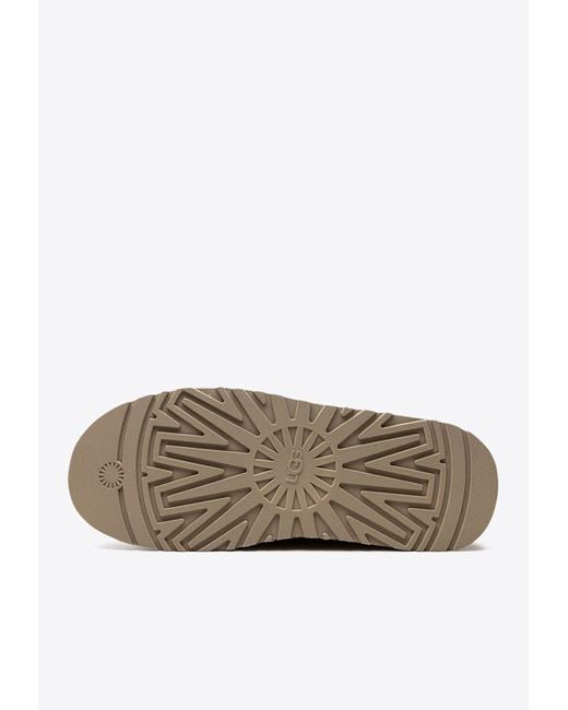 Ugg White Tazz Platform Mules