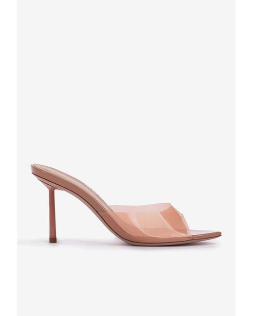 Le Silla Pink Bella 80 Plexi Mules