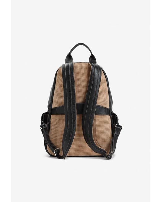 Brunello Cucinelli Black Grained Leather Backpack for men