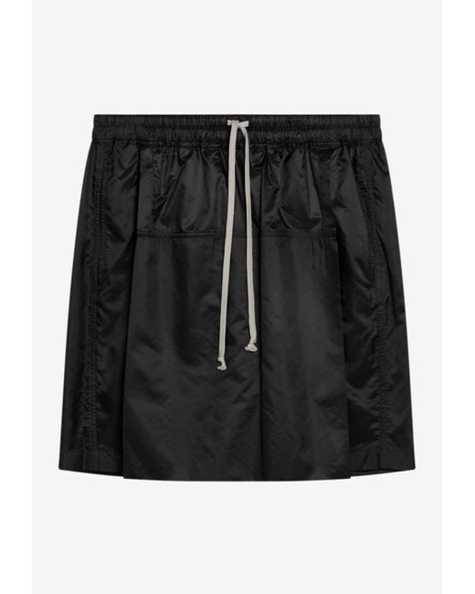 Moncler Black Drawstring Kilt Short for men
