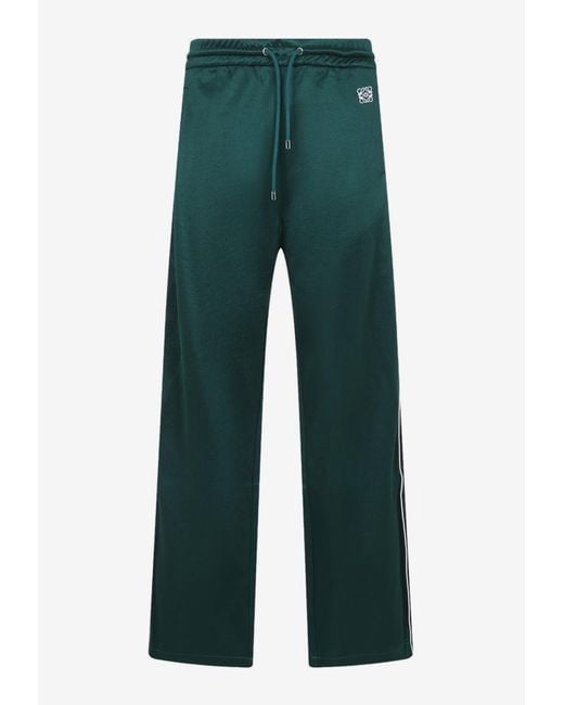Loewe Green Logo Track Pants for men