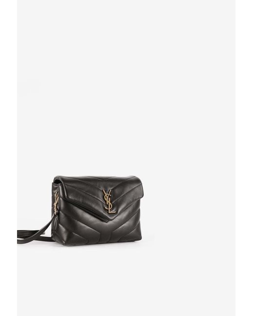 Saint Laurent White Toy Loulou Quilted Leather Shoulder Bag