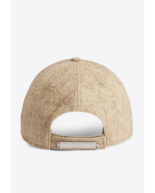 1989 STUDIO Natural Flock 1989 Logo Baseball Cap for men