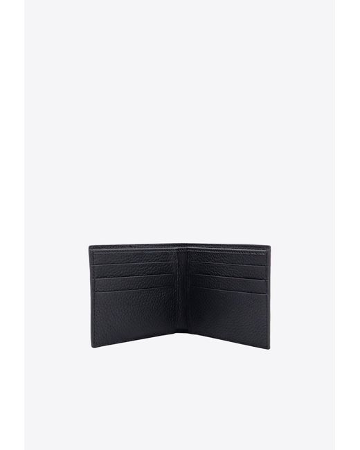 Dolce & Gabbana White Bi-Fold Dg Logo Leather Wallet for men