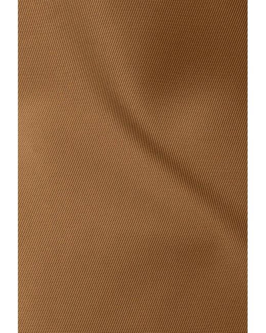 Prada Brown Triangle Logo Travel Pouch Bag