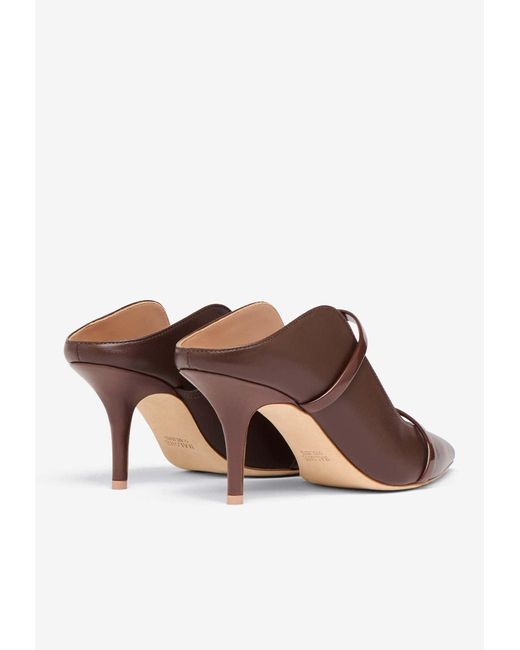 Malone Souliers Brown Maureen 70 Pointed Leather Mules