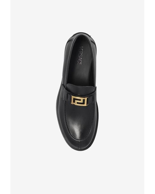 Versace Black Loafers Type Shoes for men
