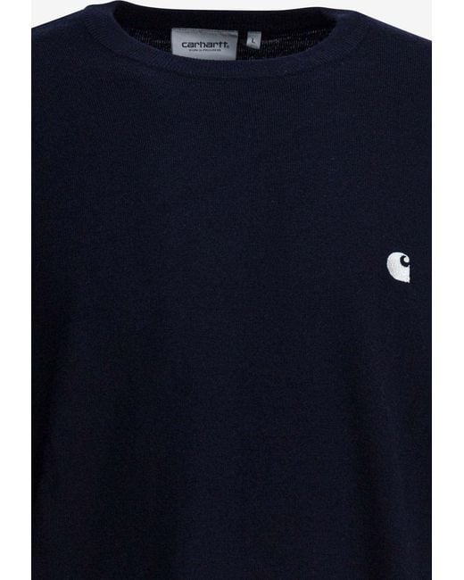 Carhartt Blue Madison Logo Sweater for men
