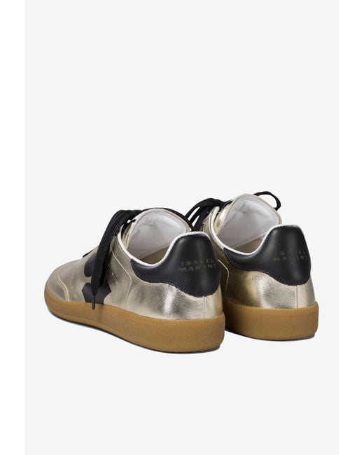 Isabel Marant Kaycee Metallic Leather Sneakers