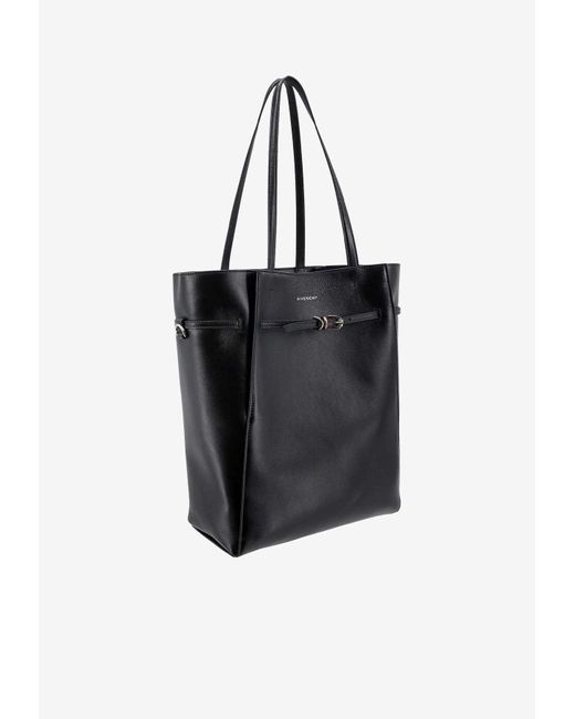 Givenchy Black Medium Voyou Leather Tote Bag