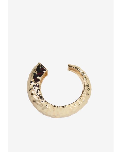 Self-Portrait Metallic Hammered Cuff