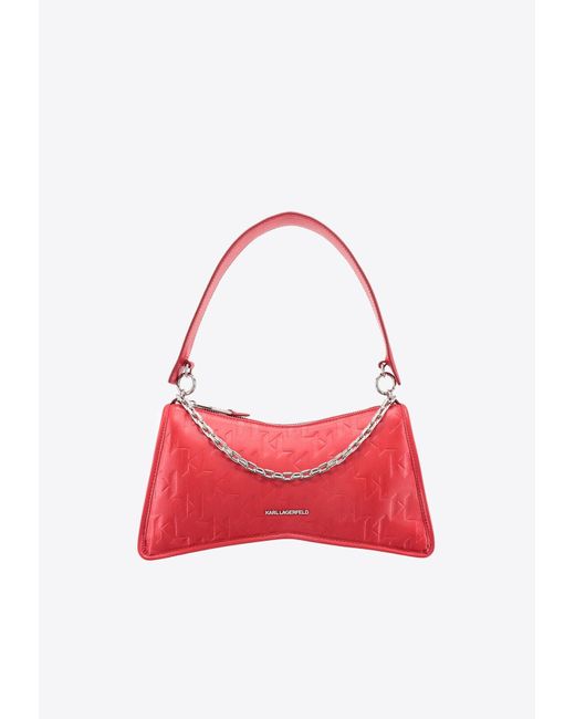 Karl Lagerfeld Red Shoulder Bag