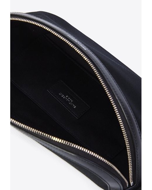 Saint Laurent White Classic Belt Bag With Logo-Stamp for men