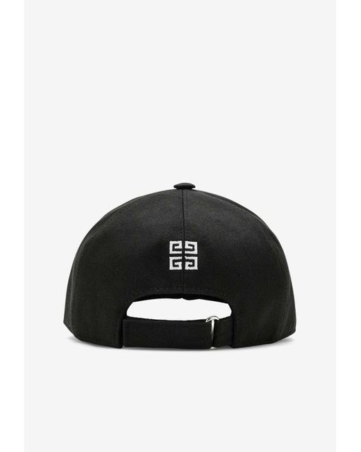 Givenchy Black Essential Logo Baseball Cap for men