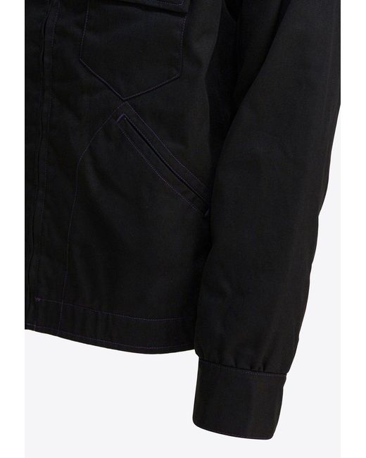 Needles Blue Pe/C Zip-Up Lightweight Jacket for men