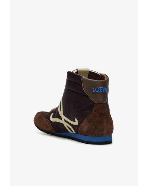 Loewe White Ballet Runner 2.0 High-Top Sneakers