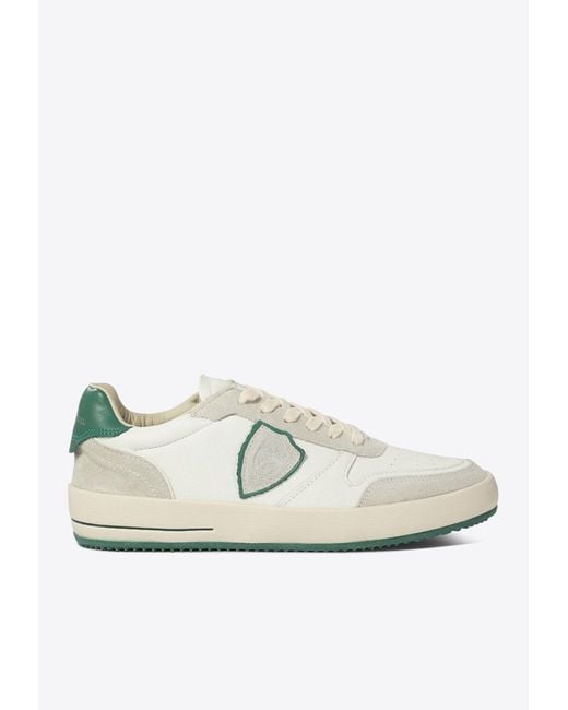 Philippe Model White Nice Low-Top Sneakers for men