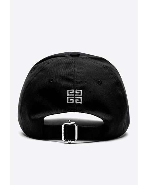 Givenchy Black Logo-Embroidered Baseball Cap for men