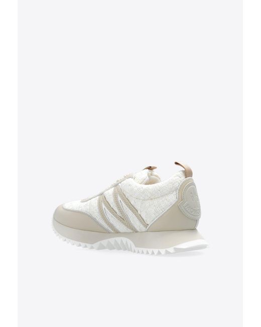 Moncler White 'Pacey' Sneakers