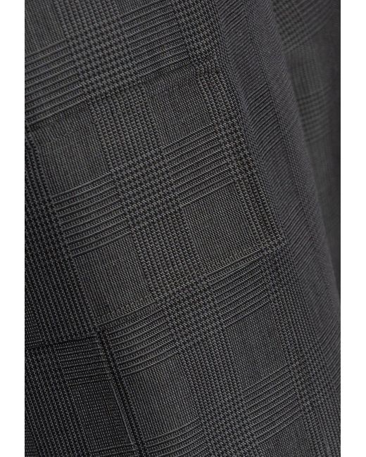 Alexander McQueen Black Prince Of Wales Wool-Blend Cargo Pants