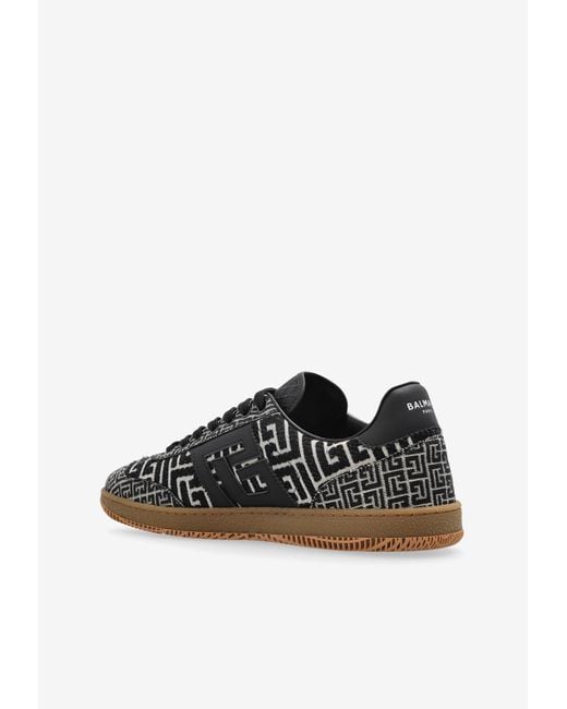 Balmain Black Swan Sneakers for men